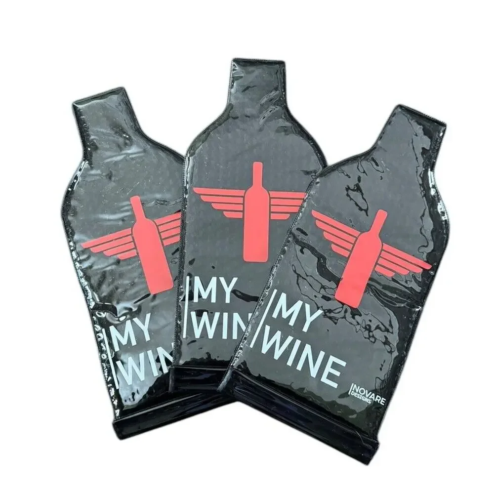 Wine Beer Bottle Protector Bags (3) Sealable Travel Reusable Flight Inovare